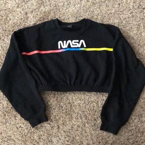 Forever 21 NASA cropped sweatshirt